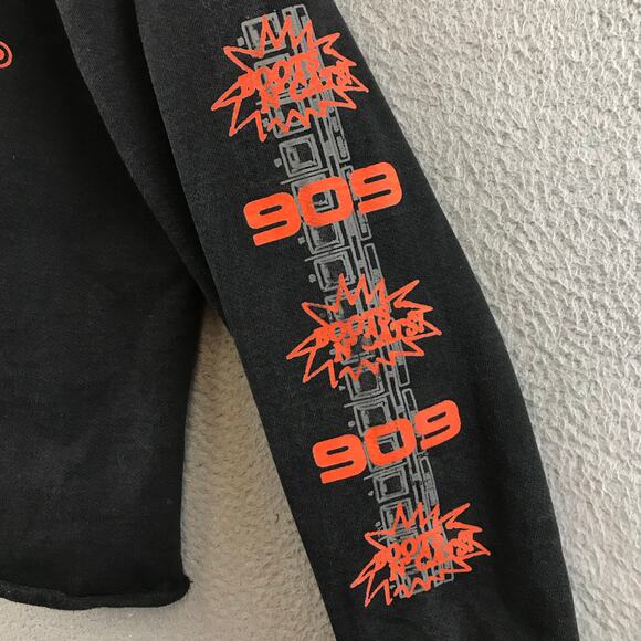 ROLAND Rhythm Machine Black Hoodie Sweatshirt cotton pullover L - Picture 4 of 9